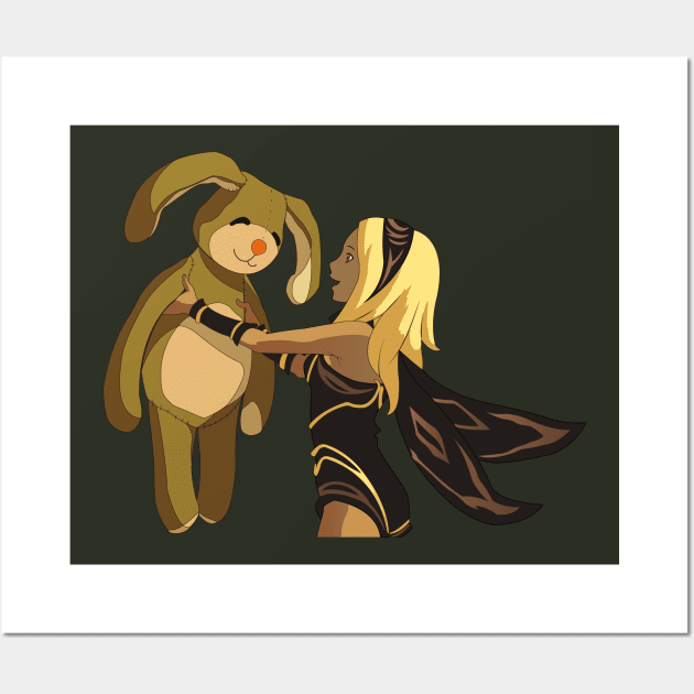 Gravity Rush - Kat and Bear Wall Art by krispies69